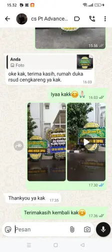 Testimonial Papan Bunga Pernikahan ciwangi