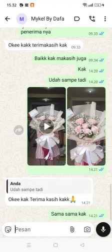 Testimonial Buket Bunga ciwangi